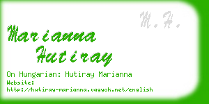 marianna hutiray business card